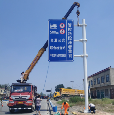 抚顺双悬臂标志杆、交通标志杆制作、门架立柱加工厂家
